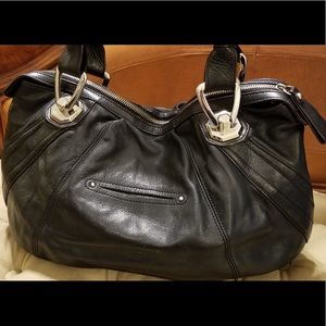 Etienne Aigner Leather Gorgeous Black Hobo Bag